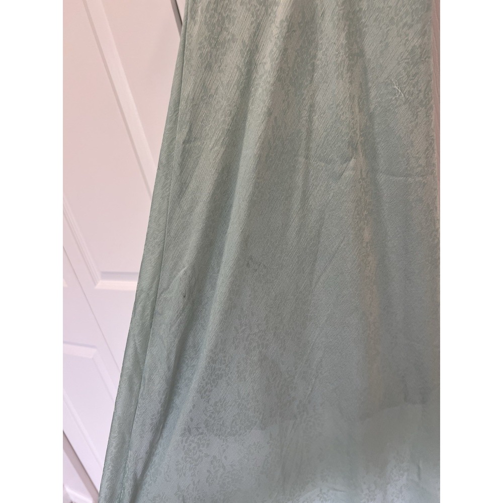 NWT Altar'd State Midi Dress Mint Floral Satin Cowl Neck Slip Midi Dress XXS - Picture 9 of 12